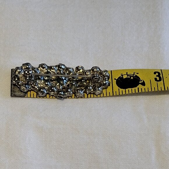 Two Vintage Rhinestone Brooch Pin - Picture 10 of 13